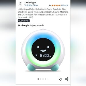 LittleHippo Mella Kids Alarm Clock